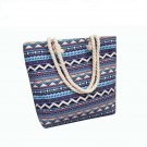 Women Shoulder Bag Floral Large Capacity Canvas Shopping Beach Handbag Retro