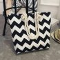 Women Shoulder Bag Floral Large Capacity Canvas Shopping Beach Handbag Retro