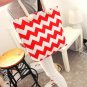 Women Shoulder Bag Floral Large Capacity Canvas Shopping Beach Handbag Retro