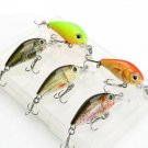 Mini Crankbait Fishing Lures Topwater Artificial Minnow Wobblers 5pcs 3.6cm 3.6g