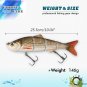 Big Fishing Lure Minnow Hard Bait Swimbait Wobbler Crankbait Tackle 25.5cm 146g