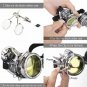 Florata Rivet Goggles Men Women Steampunk Vintage Round Sunglasses Gothic Retro