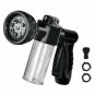 Foam Water Sprayer Garden Hose Nozzle For Car Pet Wash Plants Watering 8 Mode