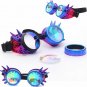 Festival Party Goggles Sunglasses Diffracted Lens Steampunk Men Colorful Glasses