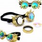 Festival Party Goggles Sunglasses Diffracted Lens Steampunk Men Colorful Glasses