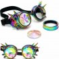 Festival Party Goggles Sunglasses Diffracted Lens Steampunk Men Colorful Glasses