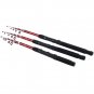 Telescopic Fishing Rod Spinning Tackle Travel Fiberglass Portable Baitcasting