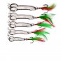 Fishing Lure Spoon Artificial Bait For Bass Penis Shape Tackle Spinner 5pcs Set
