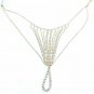 Women Underwear Strings Sexy Rhinestone Chain Body Jewelry Belly Crystal Thong
