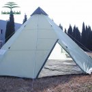 Outdoor Camping Tent Large 10 Persons Waterproof Indian Single Layer Canopy Room