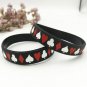 Charm Bracelet Women Men Silicone Poker Style Wristlet Armlet Hand Strap Jewelry