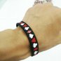 Charm Bracelet Women Men Silicone Poker Style Wristlet Armlet Hand Strap Jewelry