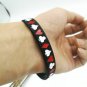 Charm Bracelet Women Men Silicone Poker Style Wristlet Armlet Hand Strap Jewelry