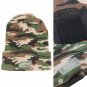 Warm Men Hat LED Lights Camouflage Winter Beanie Knitted Safety Army Cap