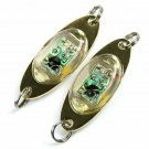 Glowing Fishing Lure Spoon Led Light Flash Lamp Artificial Bait Bass Treble Hook