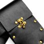 Steampunk Leather Bag Men Women Punk Retro Black Brown Motorcycle Waist Pack
