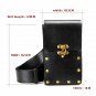 Steampunk Leather Bag Men Women Punk Retro Black Brown Motorcycle Waist Pack