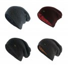 Men Winter Warm Hat Beanies Knitted Casual Skullies Cotton Wool Ski Cap Headwear