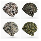 Men Autumn Winter Hat Scarf Tactical Military Army Camouflage Beanie Cotton Cap