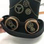 Vintage Steampunk Hat Black Gear Glasses Punk Style Top Headwear Gothic Cosplay