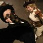 Vintage Steampunk Hat Black Gear Glasses Punk Style Top Headwear Gothic Cosplay