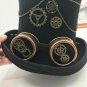Vintage Steampunk Hat Black Gear Glasses Punk Style Top Headwear Gothic Cosplay