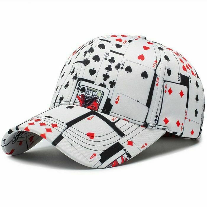 Baseball Cap For Men Poker Accessories Printed Summer Sports Hat Snapback 3D