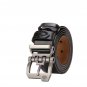 Men Belt Genuine Leather Cowskin Buckle Vintage Jeans Strap Black Brown Color