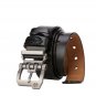 Men Belt Genuine Leather Cowskin Buckle Vintage Jeans Strap Black Brown Color