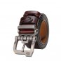 Men Belt Genuine Leather Cowskin Buckle Vintage Jeans Strap Black Brown Color
