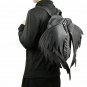Men Backpack Leather Steampunk Suit Handmade Black Vampire Wing Punk Gothic
