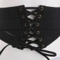Women Wide Elastic Belt Corset Lace Up Waist Cincher Vintage Harness Steampunk