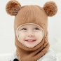 Kids Winter Hats Scarf Warm Mask Girls Boys Children Ski Cap Baby Bonnet Knitted