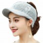 Ponytail Winter Cap Hat Women Empty Top Beanie Rabbit Fur Knitted Girls Warm