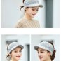 Ponytail Winter Cap Hat Women Empty Top Beanie Rabbit Fur Knitted Girls Warm