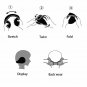 Men Winter Earmuffs Warm Wool Knitted Ear Warmer Foldable Cover Hat Back Wear