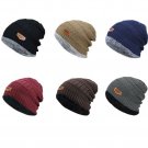 Men Winter Fall Hat Knitted Ski Warm Cap Skullies Beanie Soft Knitted Cotton
