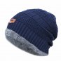 Men Winter Fall Hat Knitted Ski Warm Cap Skullies Beanie Soft Knitted Cotton