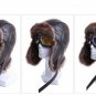Men Winter Ushanka Hat Earflap Bomber Cap Russian With Goggles Fur Faux Leather