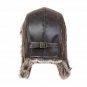 Men Winter Ushanka Hat Earflap Bomber Cap Russian With Goggles Fur Faux Leather