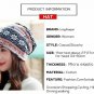 Women Beanies Hat Scarf Warm Winter Cap Snowflake Autumn Female Xmas Fashion
