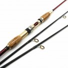 Spinning Fishing Rod Adjustable 1.8M To 2.1M Lure 10-25g Power Hard Carbon Fiber