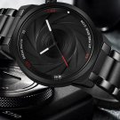 Men Wristwatch Sports Quartz Photography Accessories Stainless Leather Band