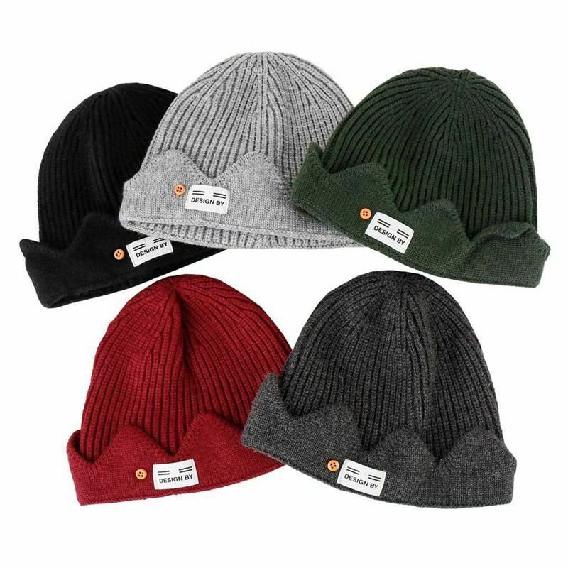Men Women Winter Hat Knit Sailor Style Casual Beanie Warm Cap Fashion Knitted