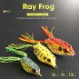 Frog Fishing Lures Top Water Bait Crankbait Artificial Soft Minnow 4pcs Lot