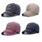 Men Sailor Cap Baseball Sun Hat Vintage Washed Colors Anchor Cotton Snapback