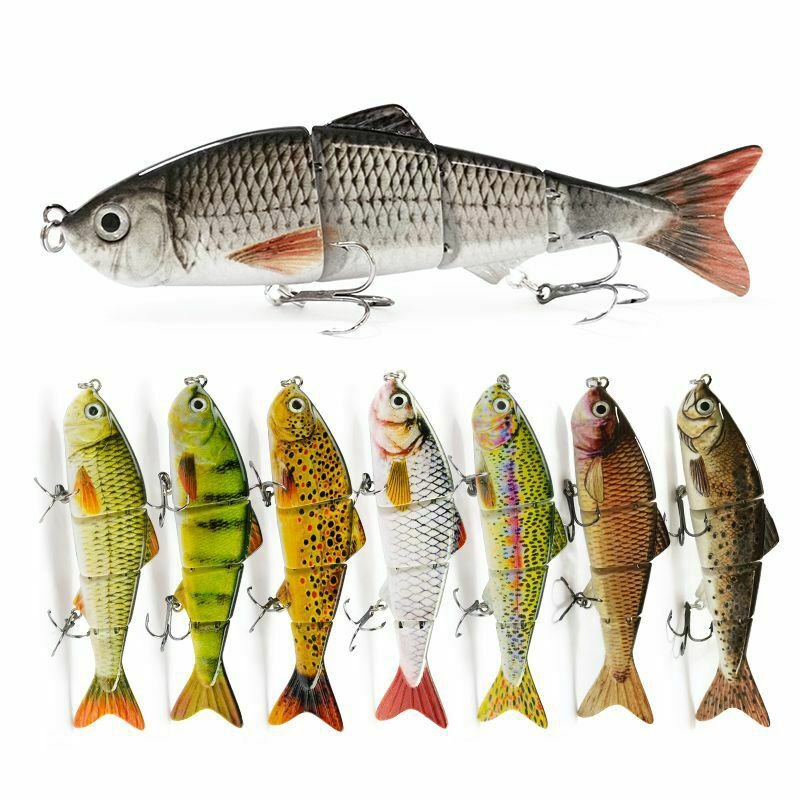 Fishing Lure Multi Jointed Hard Bait 16.5g Wobblers Sinking Swimbait Crankbait