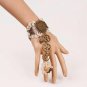 Womens Lace Bracelet Steampunk Vintage Large Clock Shape Metal And Gears Combo