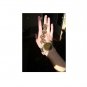 Womens Lace Bracelet Steampunk Vintage Large Clock Shape Metal And Gears Combo