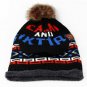 Winter Kids Hat Scarf Mask Boys Girls Knitted Skullies Ski Caps Pom Pom Bonnet